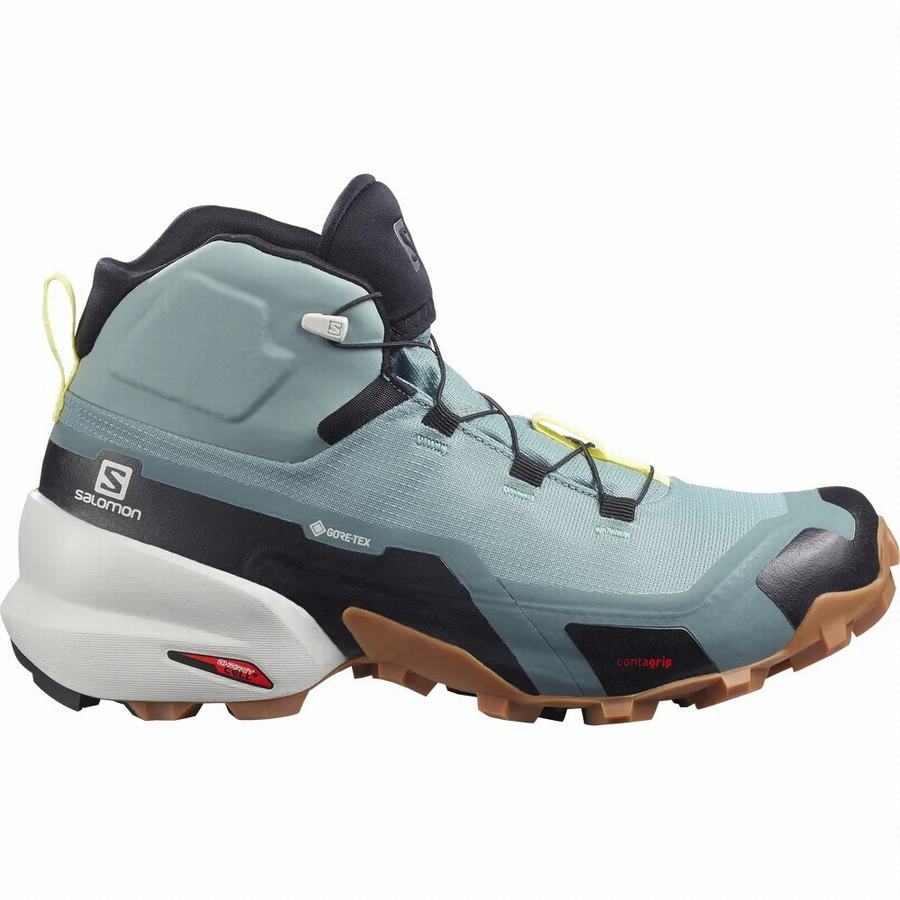 Salomon Cross Hike Mid Gore-tex Turistické Topánky Damske Mätové |FYQ8396CJ|